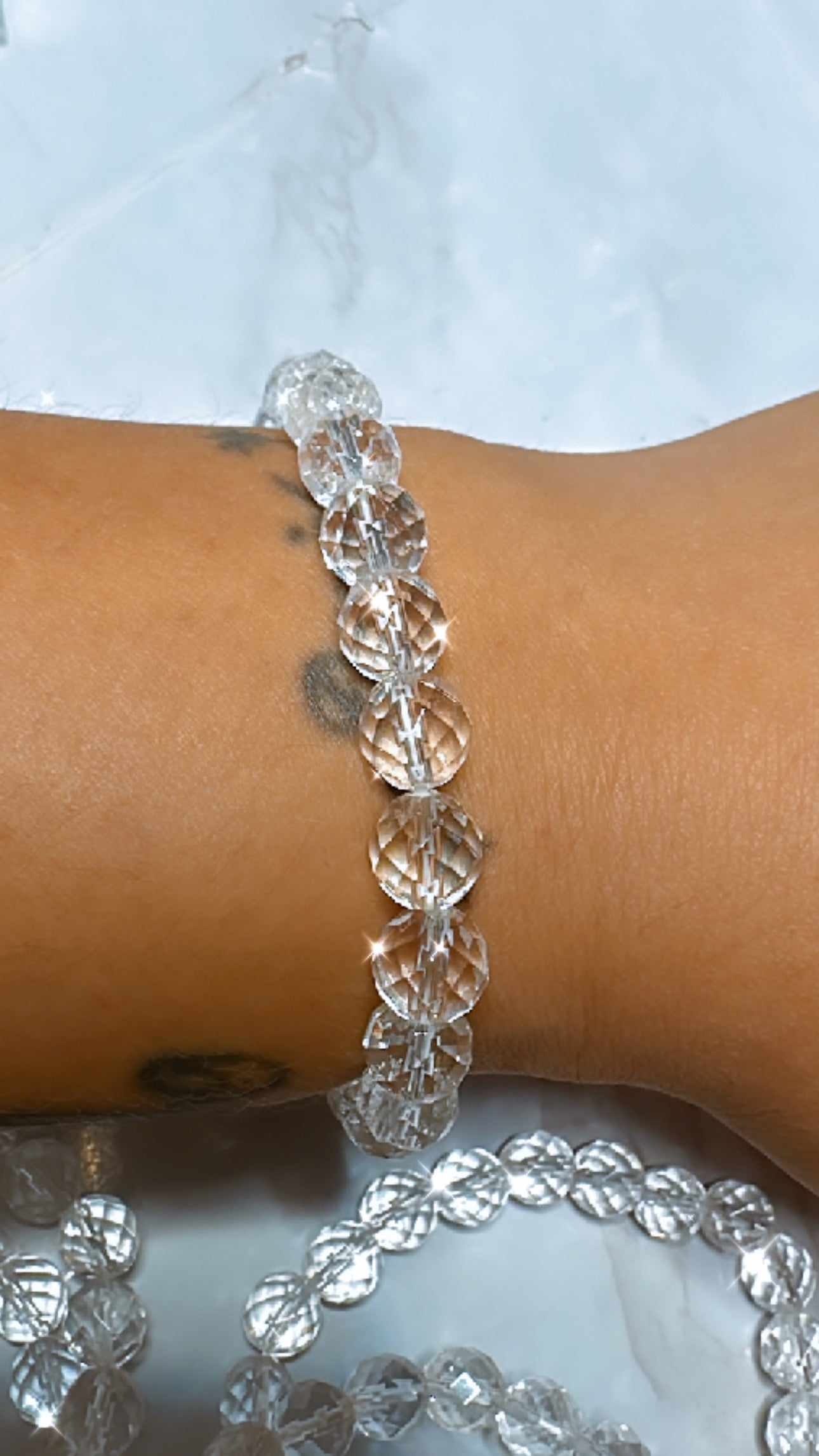 Clear quartz bracelet