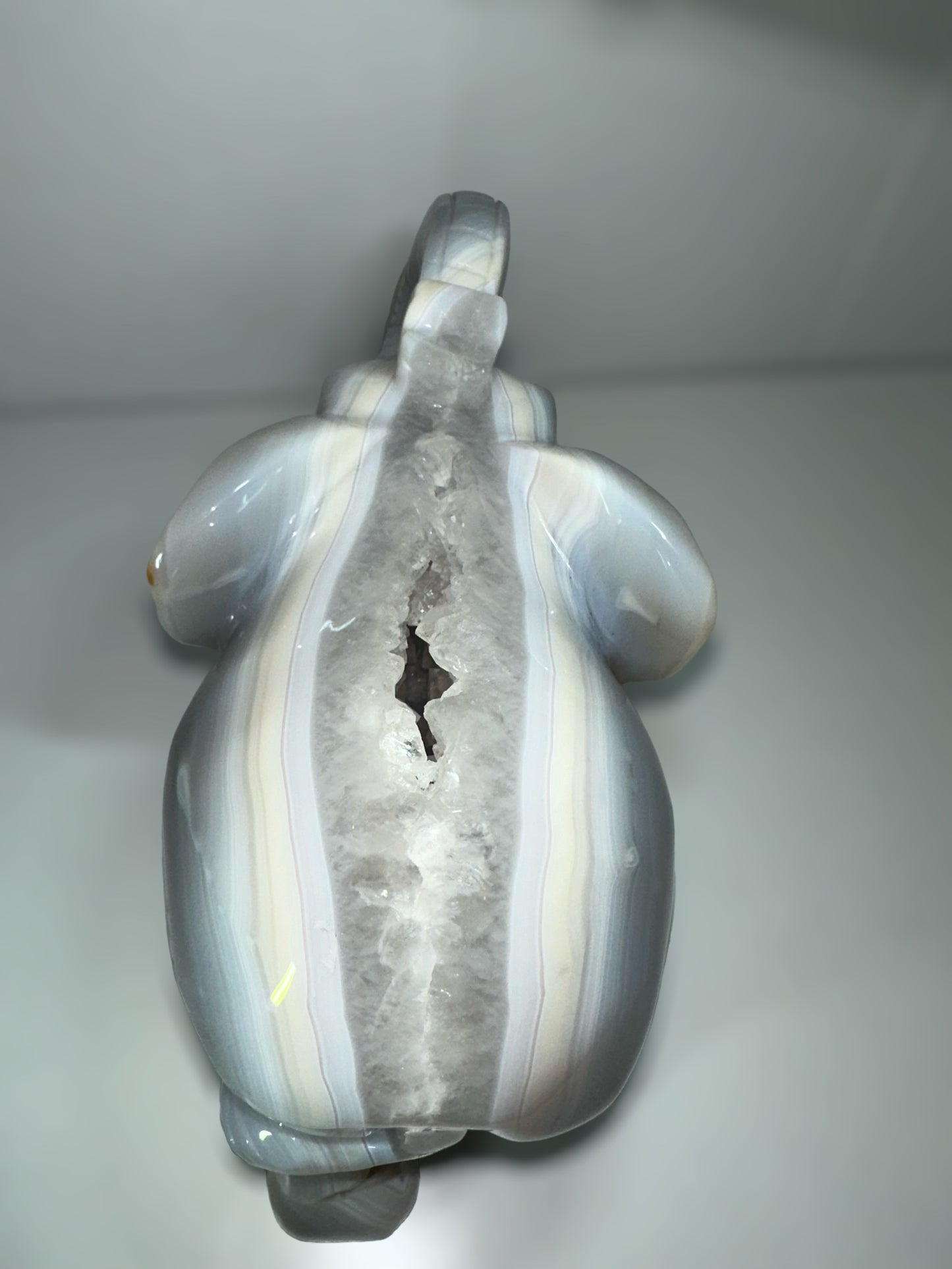 Banded Druzy Agate Elephant