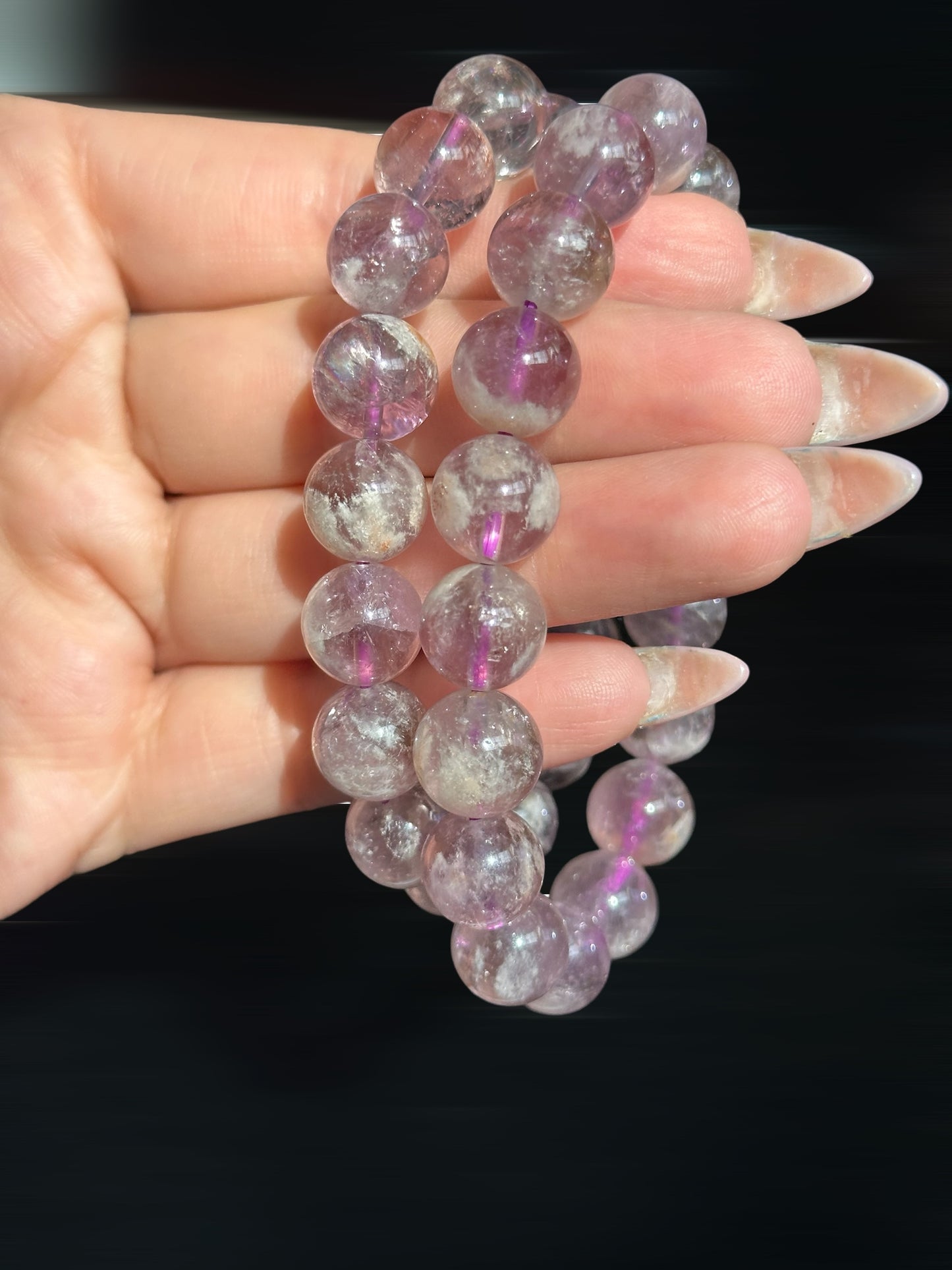 Purple Rabbit hair quartz (10mm)