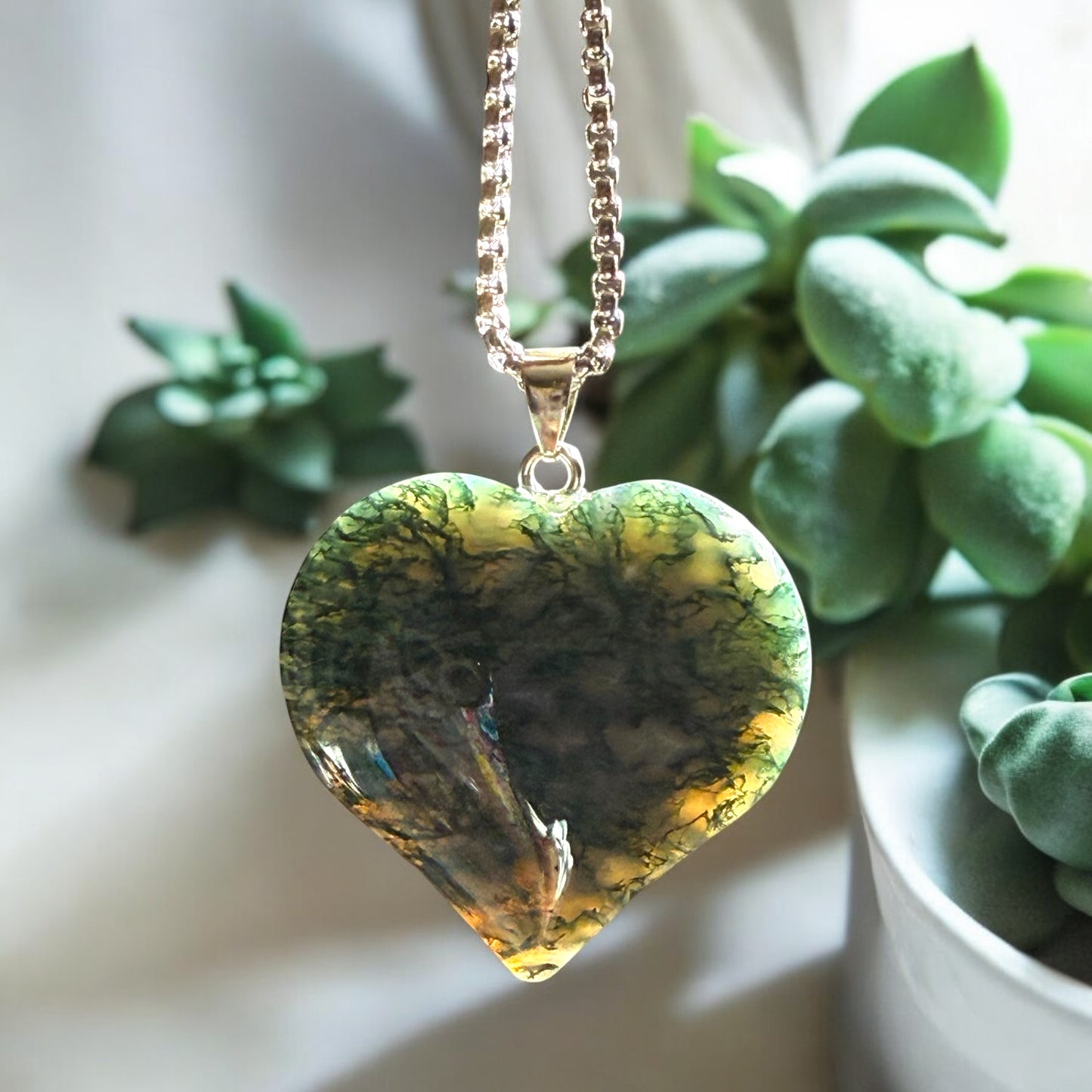 Moss Agate Necklace