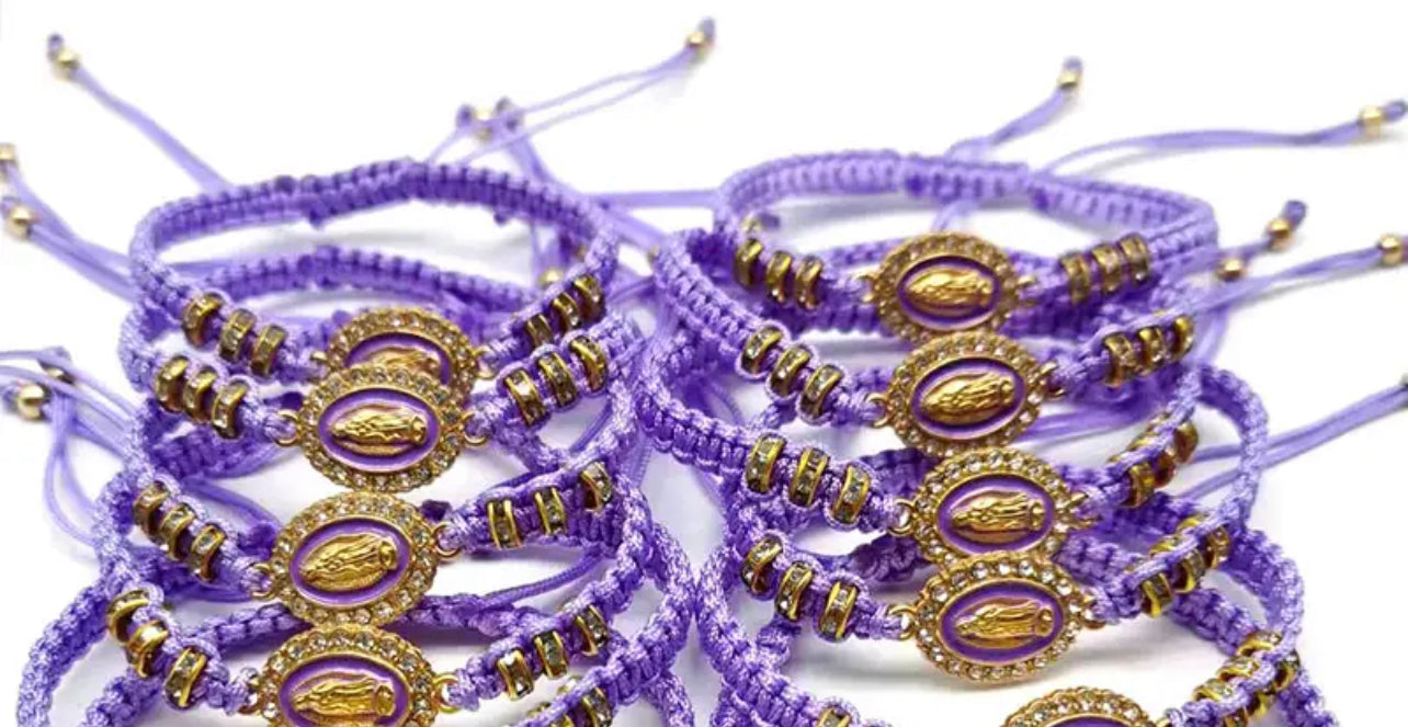 Virgencita bling bracelet