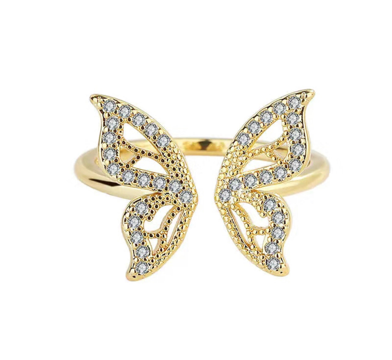 Butterfly copper ring