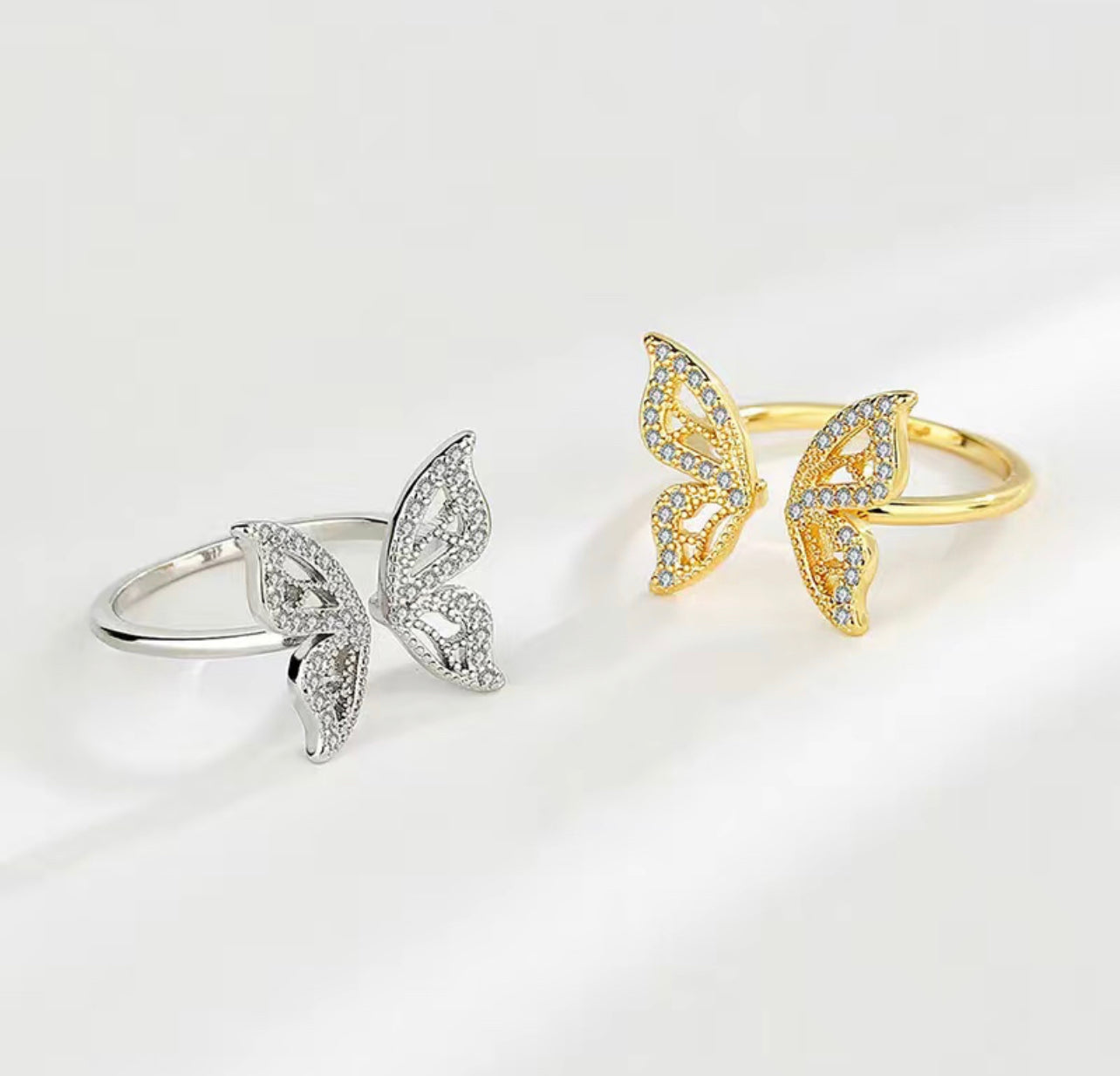 Butterfly copper ring