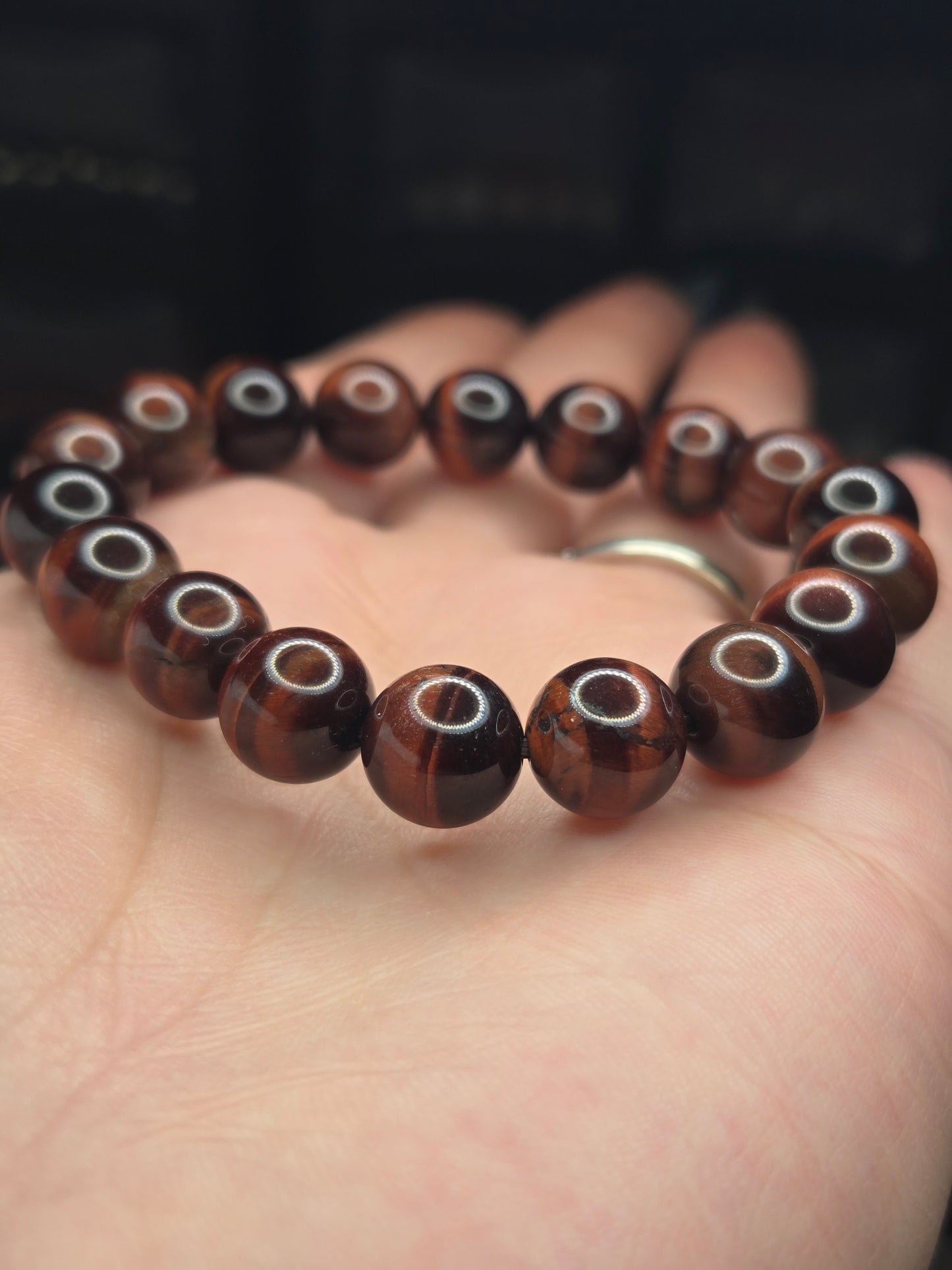 Red Tigers eye (8mm)