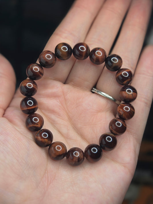 Red Tigers eye (8mm)
