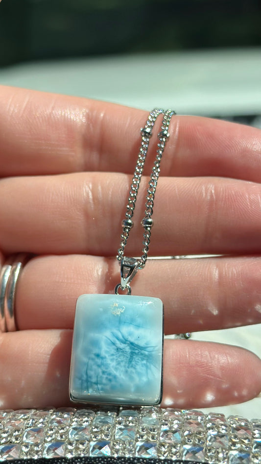 Larimar necklace (s925)