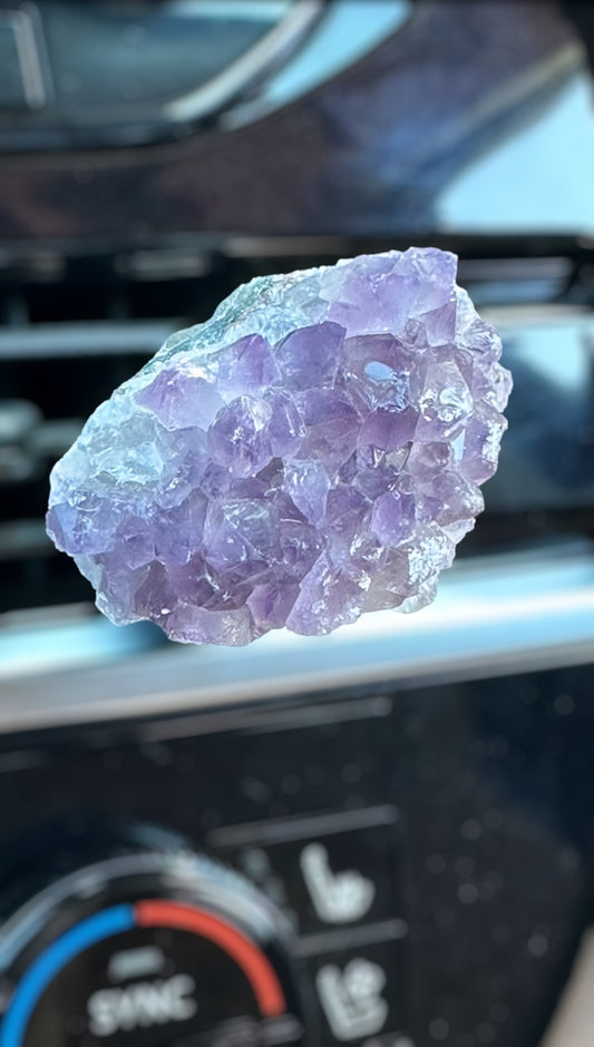 Large Car vent Amethyst cluster