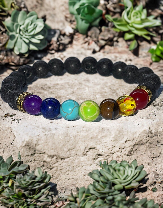 Elastic Chakras bracelet