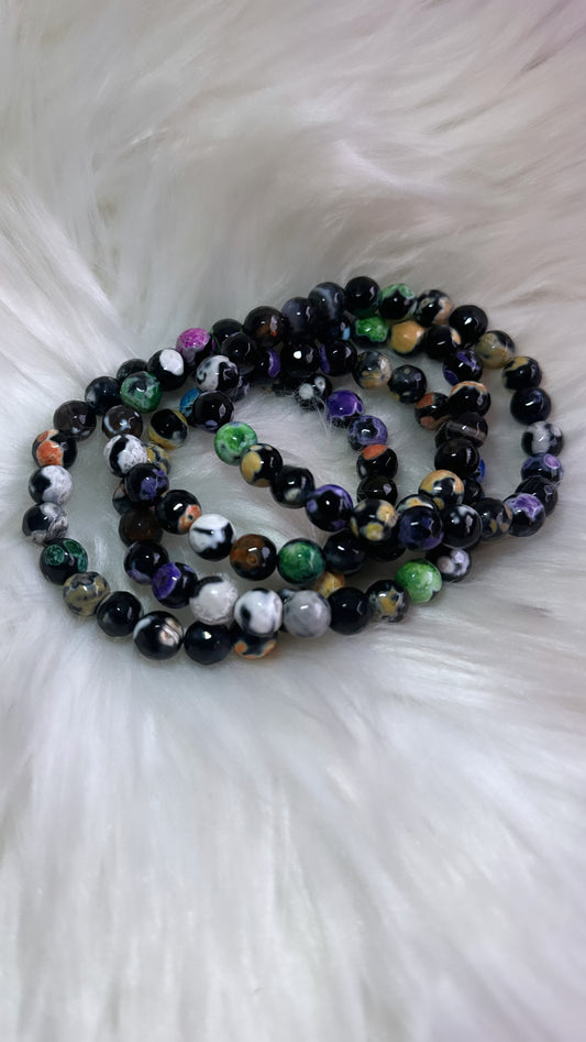 Orca rainbow bracelet (8mm)