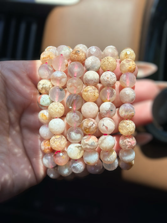 Faceted Pink cherry
