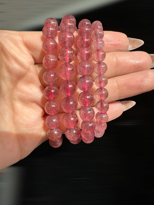 Strawberry quartz (8mm)