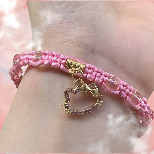 Hola Gatito pink bracelet