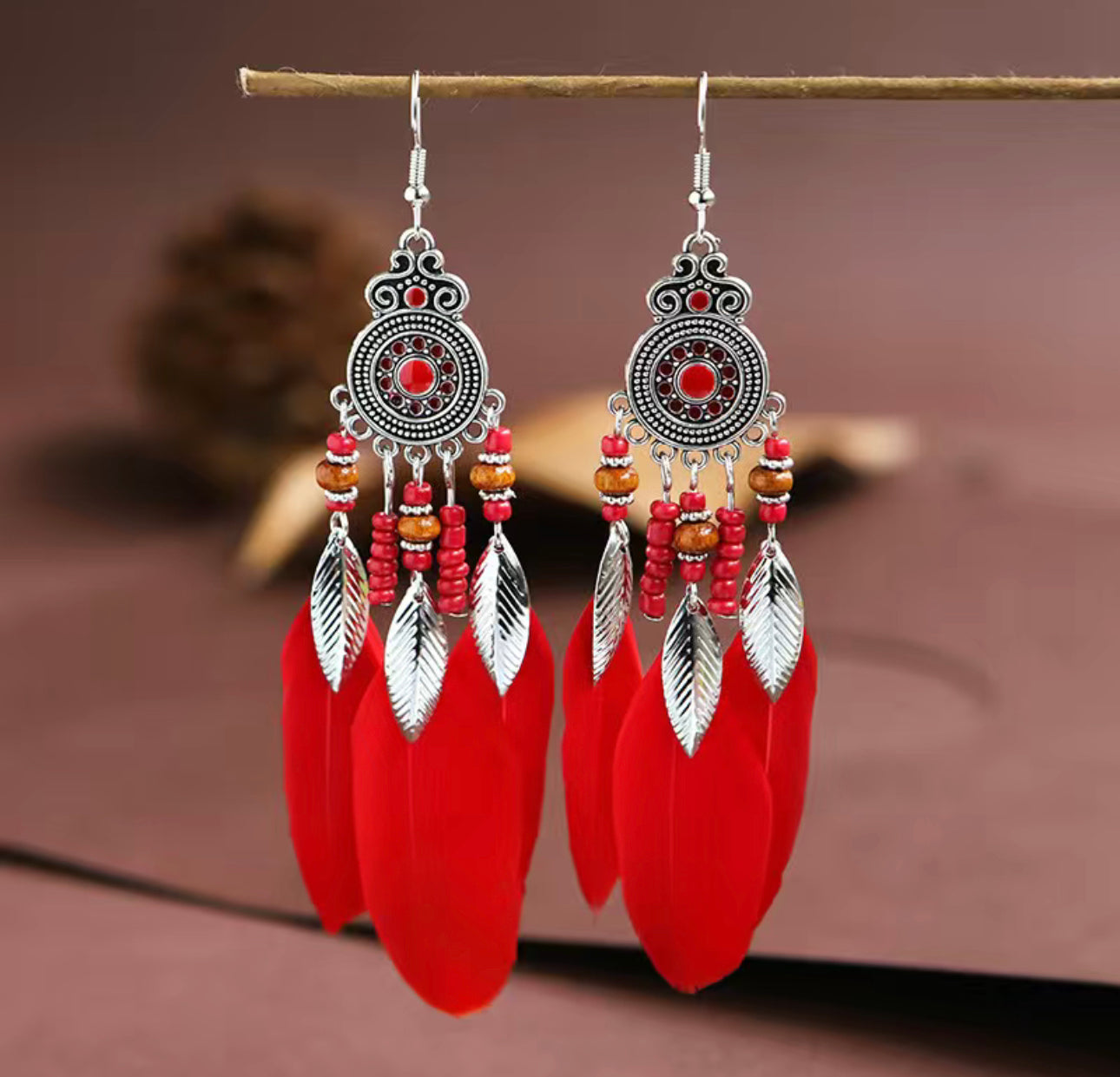 Plumas earings