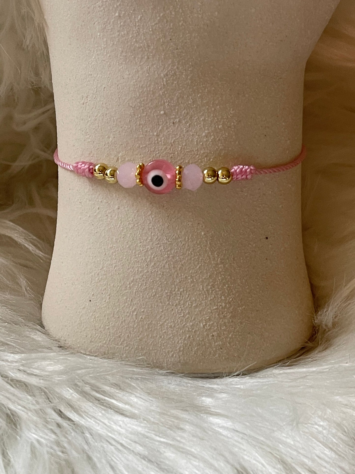 Pink protection bracelet