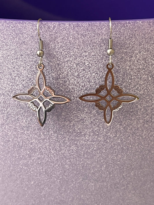 Nudo de bruja Aretes