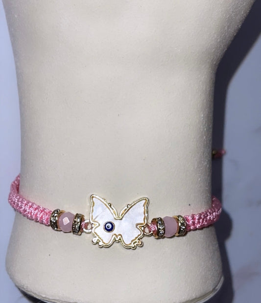 pink butterfly bracelet